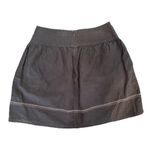 Banana Republic  Short Skirt Black Women’s size 2 Feminine Linen Boho Pleated Photo 1