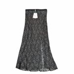 ANINE BING NEW  Dolly Silk Midi Skirt Green Zebra Size Medium Photo 5