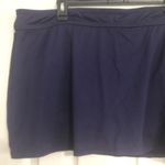 Anne cole  Plus Size Banded Swim Skirt Navy Blue 22W, MSRP $64‎ Photo 2