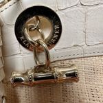 Elaine Turner  Woven Cream Leather & Raffia Shoulder Bag Photo 9