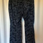 Soft Surroundings Floral Wide Leg Flare Pull on Jeans Size Large Boho Bell Photo 8