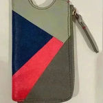 Fossil  Multi Color Leather Cell Phone Wristlet‎ Case Clutch Wallet Change Purse. Photo 0