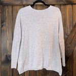 Babaton Aritzia  Gray Sweater V-neck Front Pockets Wool Linen Blend Photo 1