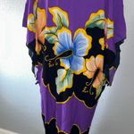 Puri Kencana Vintage Batik Halus Floral Dress Retro Flowing Muumuu Gown Photo 1