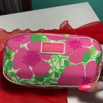 Lilly Pulitzer for Estēe Lauder Green Floral Cosmetic Case Photo 0