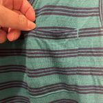 Old Navy Teal And Navy Blue Striped Midi Tank Dress Women's Size Large Classic Photo 1