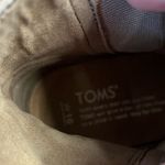Toms Tan Majorica Suede Peep Toe Heeled Ankle Booties Size 10 Photo 9