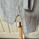 H & M grey boat neck high low long sleeve top Photo 7