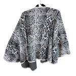 CAbi 100% Cotton Serpent Wrap Snakeskin Print Black White One Size Photo 1