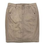 Earnest Sewn Light Gray Lizzie Slim Denim Pencil Skirt Size 29 Size M Photo 0