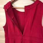 Talbots Red Sleeveless Shift Dress Belt Detail Photo 2
