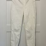 Spanx Size Large White Skinny Distressed Pull-on Jeans Shapewear Tummy Control Photo 0