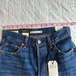 Levi's Ribcage Straight Ankle Jeans 26 NEW Raw Hem Photo 5