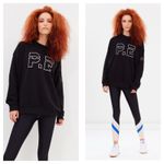 P.E. Nation Heads Up Sweatshirt Size XS Black Oversized Logo Pullover Crewneck Photo 1