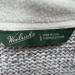 Woolrich 1/4 Zip Pullover Sweater Womens L Winter White Heather Ramie Wool NEW Photo 10