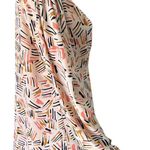 CAbi Marni Abstract Print Long Sleeve Popover Blouse Women’s Size Medium Photo 2