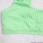 NEW Seea x Free People Georgia bikini top, green, S Green Photo 10