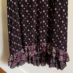 Free People Calico Skies Black Floral Long Sleeve Dress Photo 6