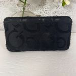 Guess  Black Logo Cloth Flat Style Wallet Photo 1