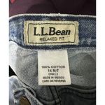Vtg 90’s L.L Bean Jeans Relaxed Fit Women Sz 14 Tall Grunge Distressed Baggy‌ Blue Photo 11