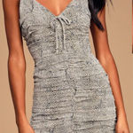 The East Order  Thomsene Ruched Snake Print Mini Dress Photo 0