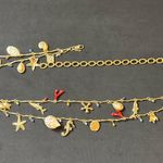 ZARA Seashell Charm Belt & Necklace Convertible 38” Statement Piece Photo 1