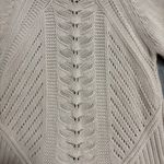 Gap  Short Sleeve Sweater Womens L Cream Crochet Cottage core Preppy Boho Photo 2