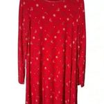 Disney  Sleepwear Red  Christmas Prints Long Sleeve Size 8 Photo 0