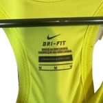 Nike  Dri Fit Gray & Yellow Racerback Athletic Drop Back Tank Top Women Sz M Photo 4