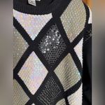Alfred Dunner Vintage  Sequin Argyle Sweater – Size 2X Photo 5