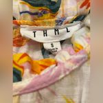 THML  Floral Sleeveless Ruffle Top Size Small Photo 2