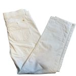 Calvin Klein Jeans Calvin Klein White Denim Straight‎ Leg Cropped Jeans - Size 6 Photo 1