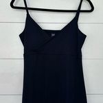 Gap Vintage  Women’s Large Navy Blue Crossover Spaghetti Strap Maxi Dress Y2K Photo 0