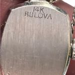 Bulova 14k White Gold & Diamonds 23 Wind Up Working Vintage Cocktail Watch Photo 4