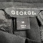 George Womens Dress Pants Stretch Bootcut Solid Black Career Office Size 10 Photo 7