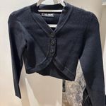 The Kript Cropped Black Sweater Photo 1