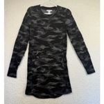 Athleta Dress Womens Sz Small Tall Black Gray Camo Long Sleeve Pullover Pockets Photo 2