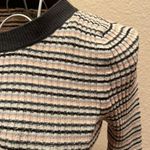 American Eagle  Women’sGray Blue Pink Lightweight Ribbed Sweater Shirt Size XS Photo 2