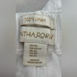 Cynthia Rowley  XS Summer Linen White Wide Leg Pants Photo 7
