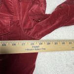 Chico's  Red Velvet Jean Jacket Womens Size 1 (8/10) Embroidered Holiday Boho Photo 6