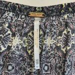 Free People ‎ Dark Boho Whimsy Magic Off Shoulder Peasant Blouse Cropped Sz XS Photo 3