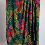 Karen Kane sz 12 tropical floral sz 12 VTG hawaiian vacation wrap skirt Photo 0