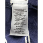 cupio  Navy White Stripe Long Sleeve Ruffle Button Detail Top Size S Photo 8