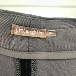 J. McLaughlin  Size 10 Pants Black Velvet Straight Leg Silk‎ Formal Business Chic Photo 4