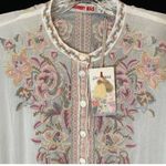 Johnny Was heavily embroidered Elizabetta baby doll dress NWT (oversized) RARE Photo 5