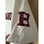 Harvard Off White Embroidered Logo Short Sleeve Pima Cotton T Photo 2