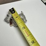 Rhinestone Scottish Terrier Dog Scottie Brooch Pin Two Tone Enamel Plaid Scarf Photo 5