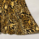 Susan Graver New Leopard Print Liquid Knit Midi Skirt Neutral Size Medium Photo 7
