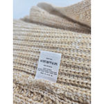 Moth Oversized Cable Knit Turtleneck Poncho Sweater Beige One Size Tan Size undefined Photo 3