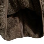 Uniqlo  Fleece Jacket Zip Up Teddy Fluffy Pockets Brown Outdoor Size Large Photo 4